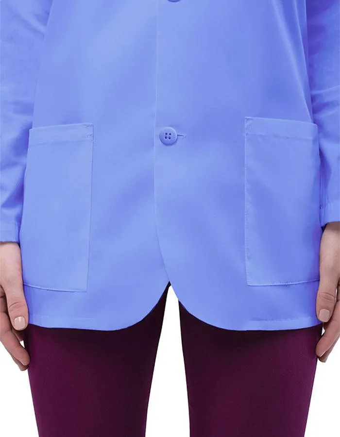 Adar 31 Inch Unisex Three Pocket Consultation Short Lab Coat