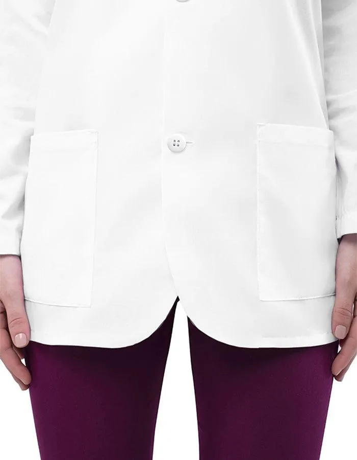 Adar 31 Inch Unisex Three Pocket Consultation Short Lab Coat
