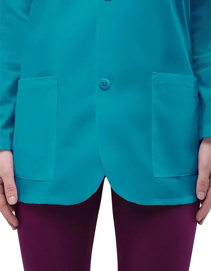 Adar 31 Inch Unisex Three Pocket Consultation Short Lab Coat