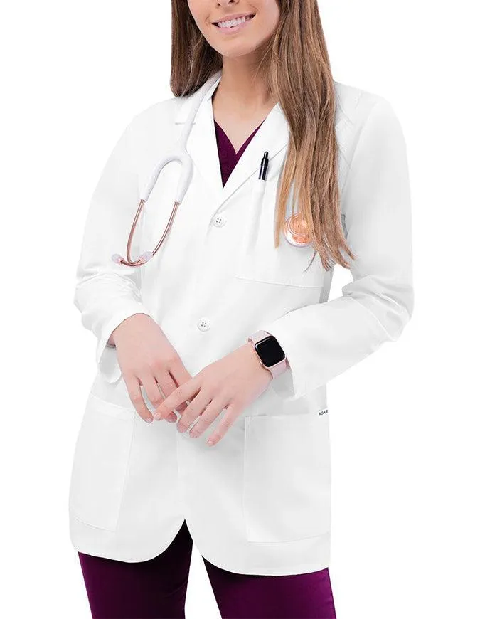 Adar 31 Inch Unisex Three Pocket Consultation Short Lab Coat