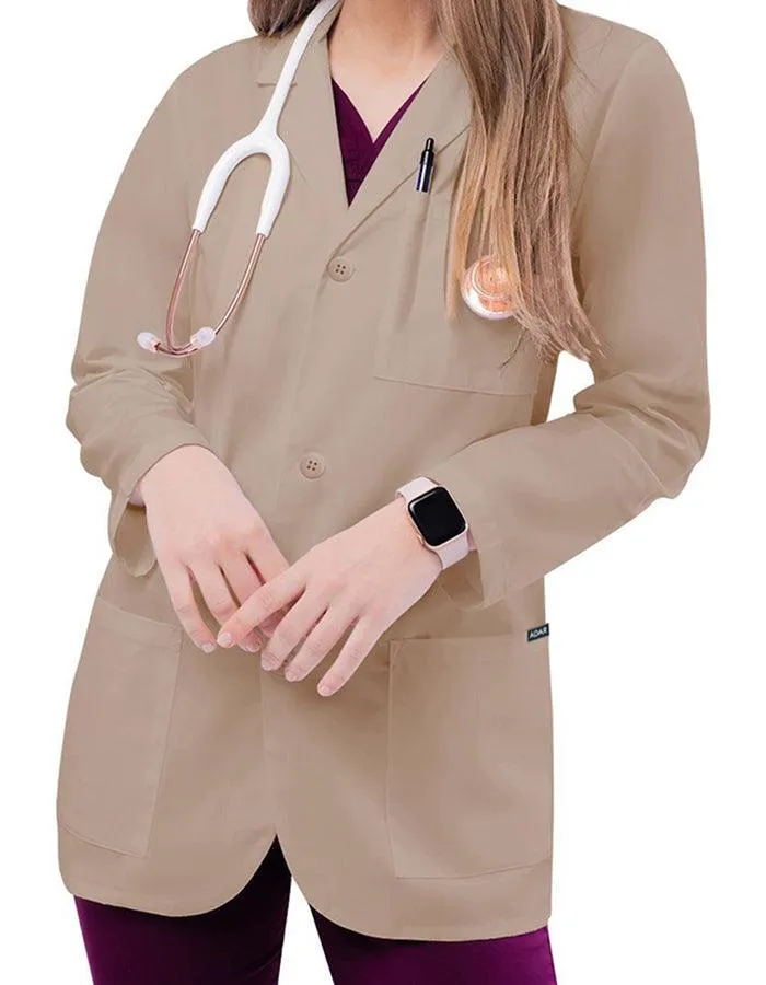 Adar 31 Inch Unisex Three Pocket Consultation Short Lab Coat