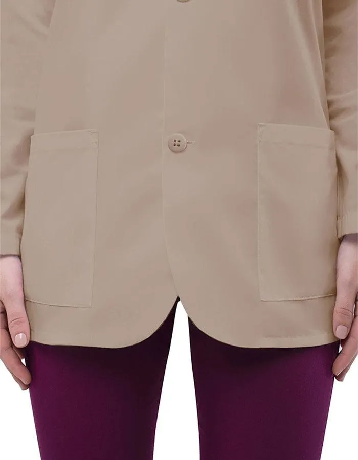 Adar 31 Inch Unisex Three Pocket Consultation Short Lab Coat