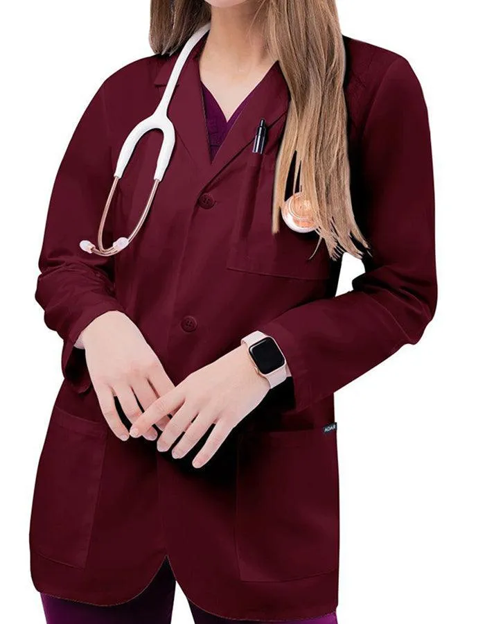 Adar 31 Inch Unisex Three Pocket Consultation Short Lab Coat