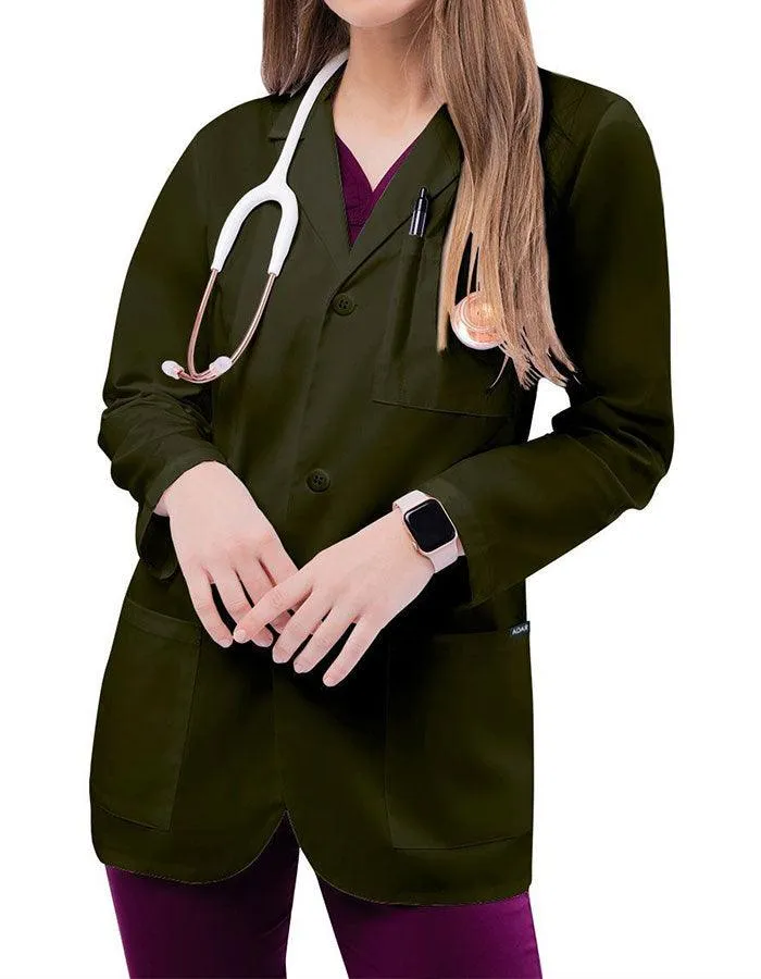 Adar 31 Inch Unisex Three Pocket Consultation Short Lab Coat