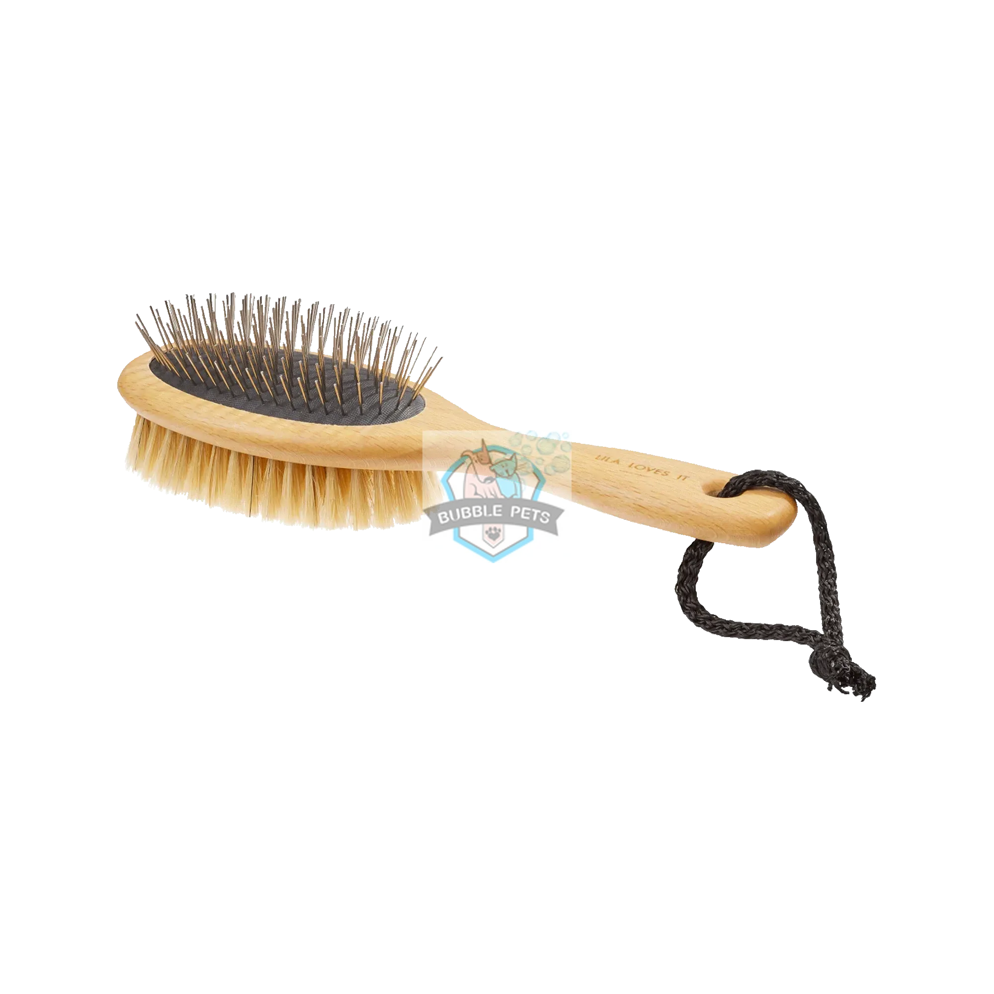 Lila Loves It Double-Sided Dog Brush