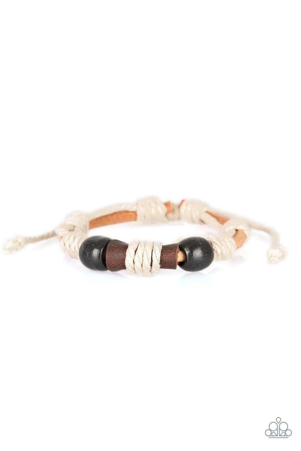 Paparazzi Back In The Backwoods - Brown Urban Bracelet