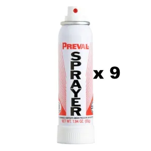 Preval Replacement Compressor Power Unit Paint Spray Sprayer Gun 55g x 9